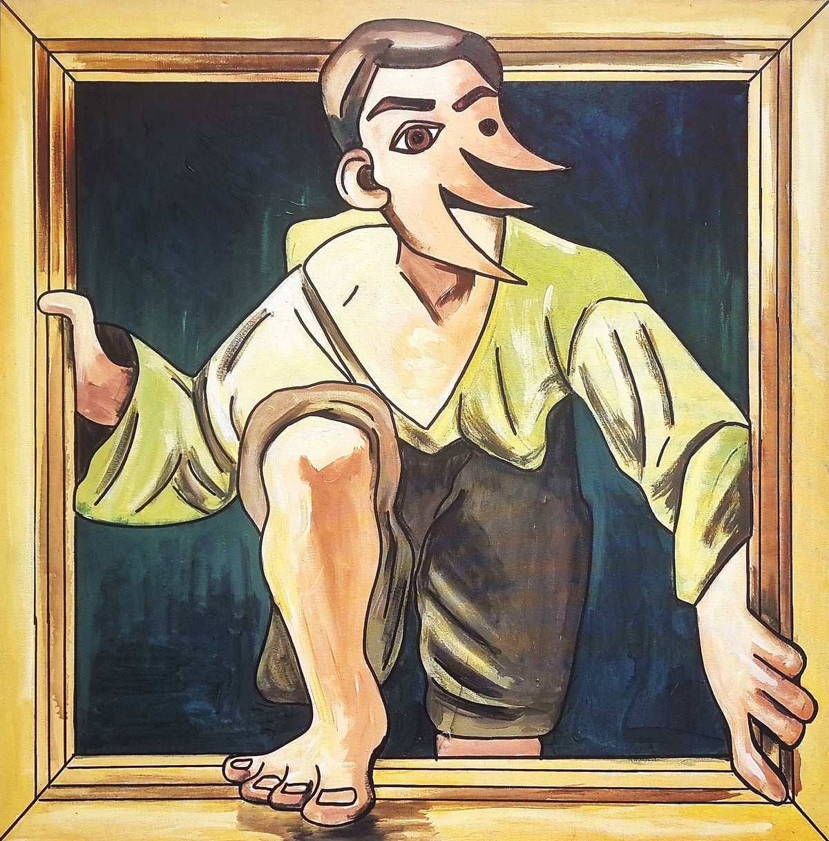 Escapando de la crítica, artwork by Raúl Blisniuk