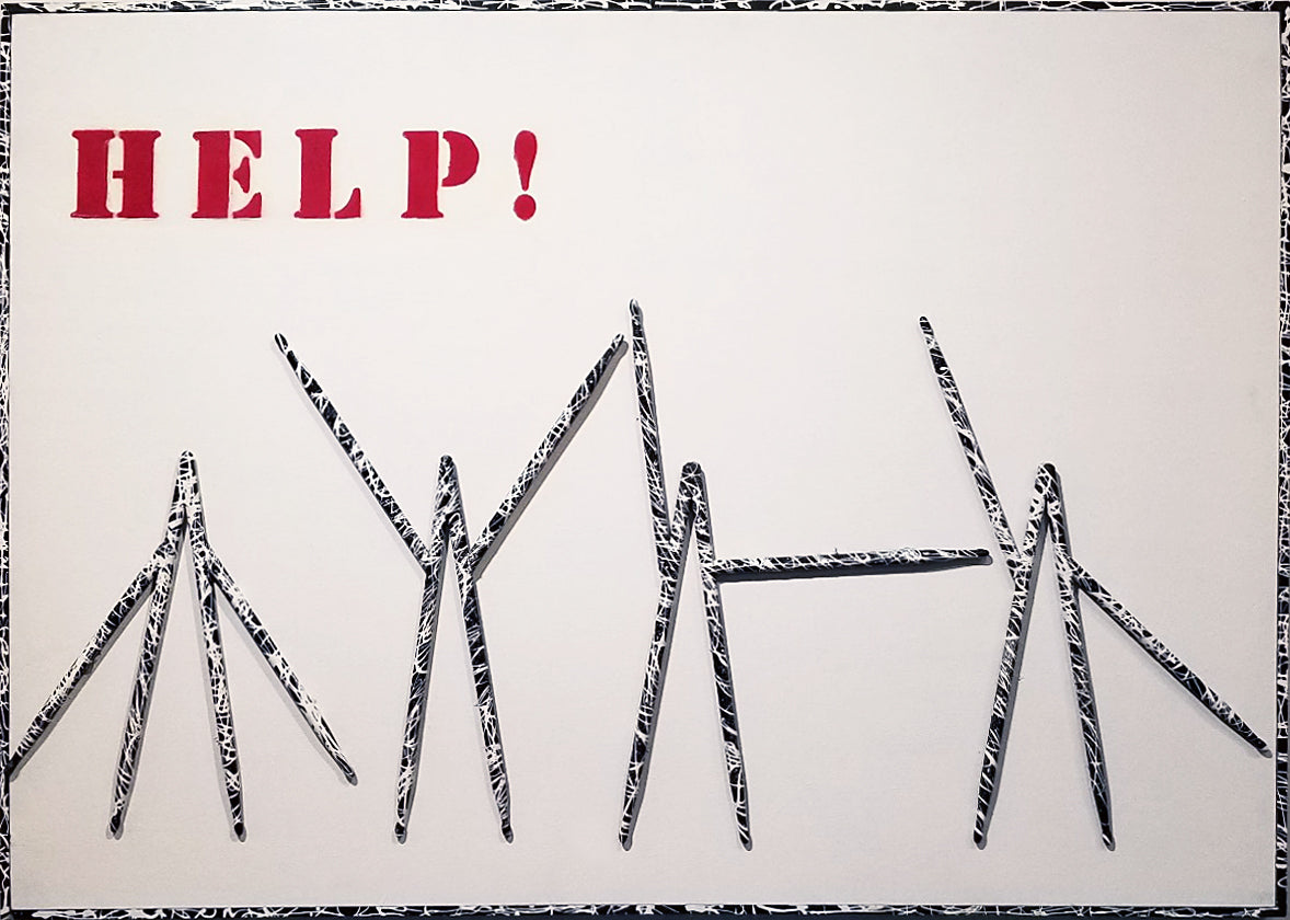 HELP!, artwork by Raúl Blisniuk