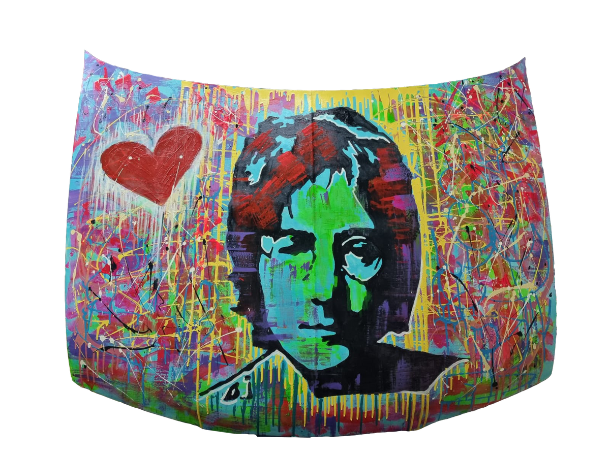 Capot Lennon, artwork by Raúl Blisniuk
