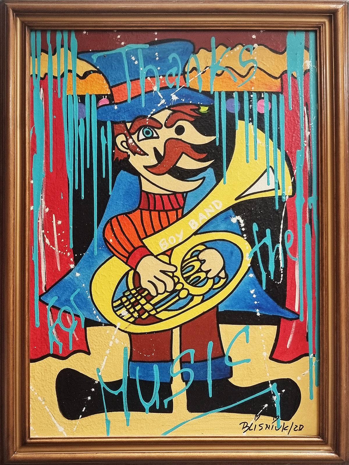 Thanks for the music, artwork by Raúl Blisniuk