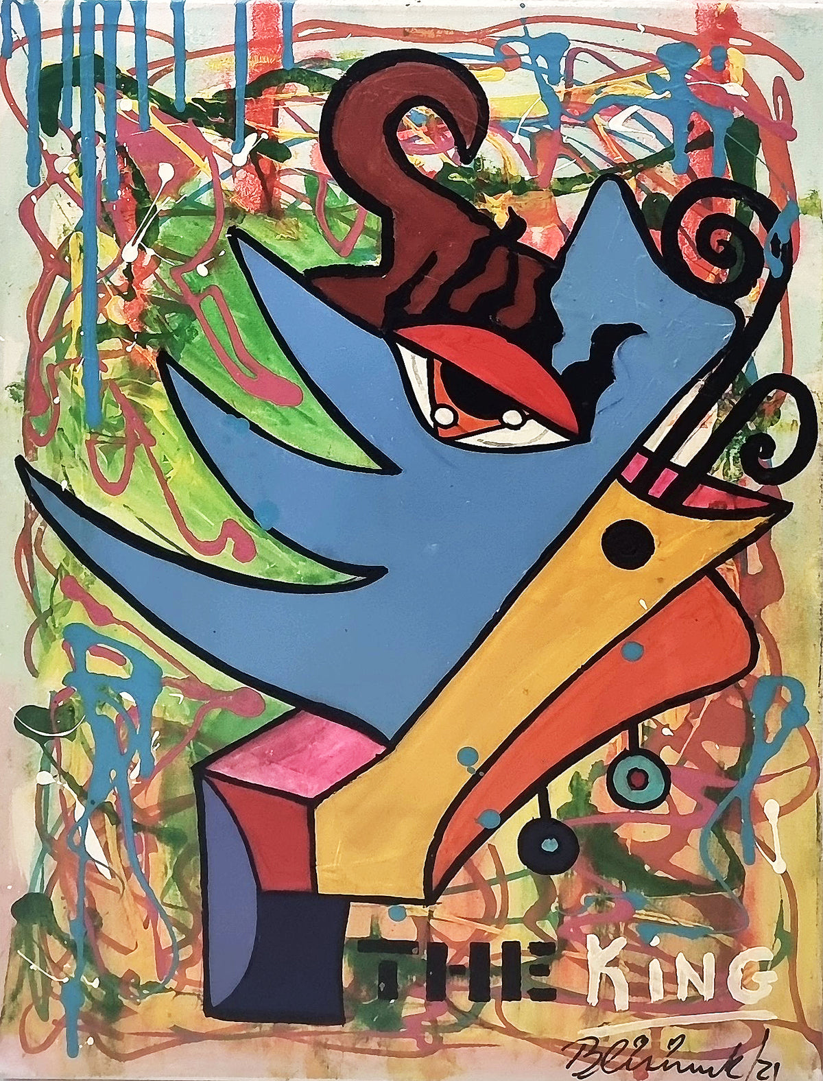 The King Elvis, artwork by Raúl Blisniuk