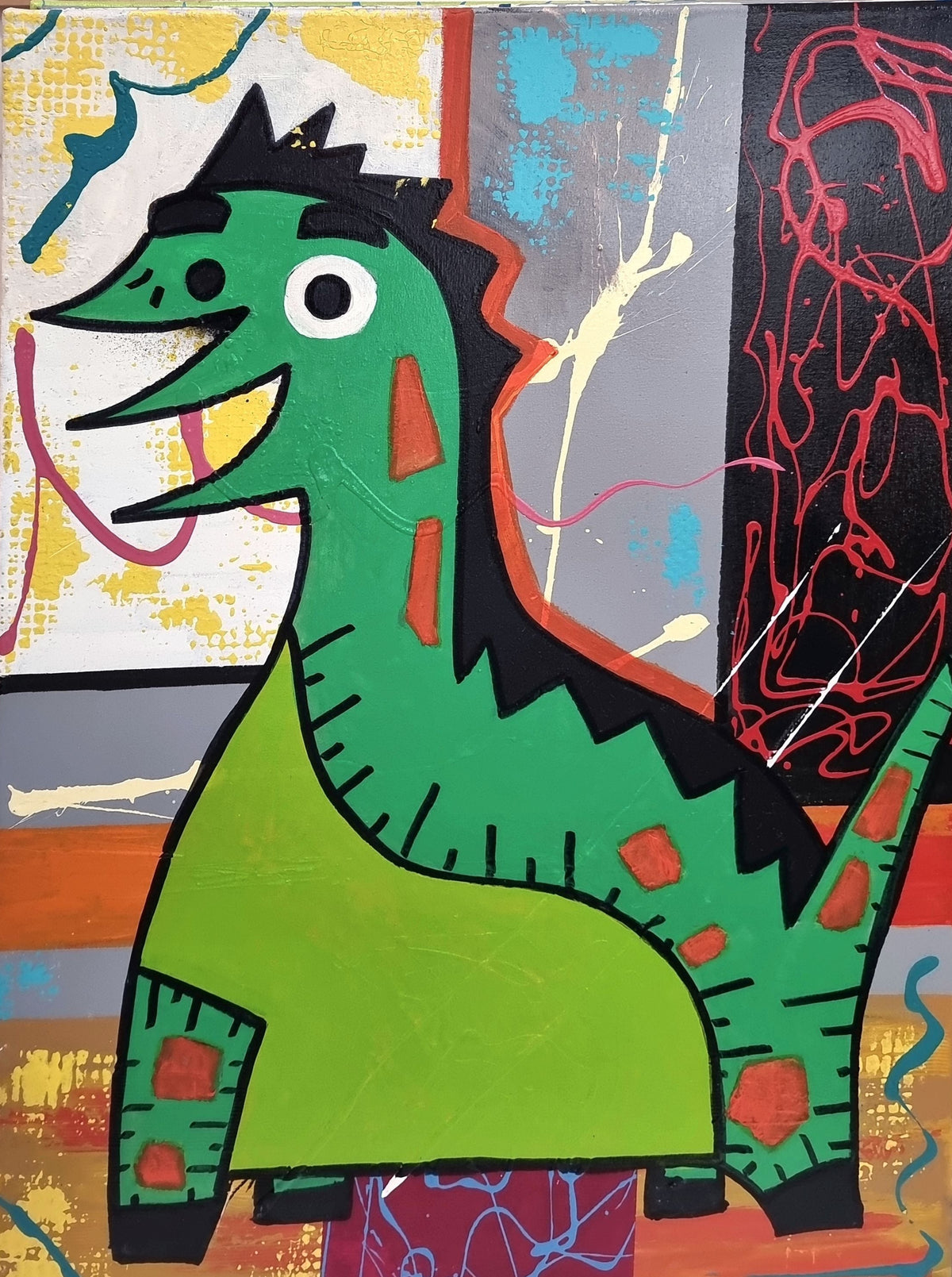 Dinosaurio Ravik, artwork by Raúl Blisniuk