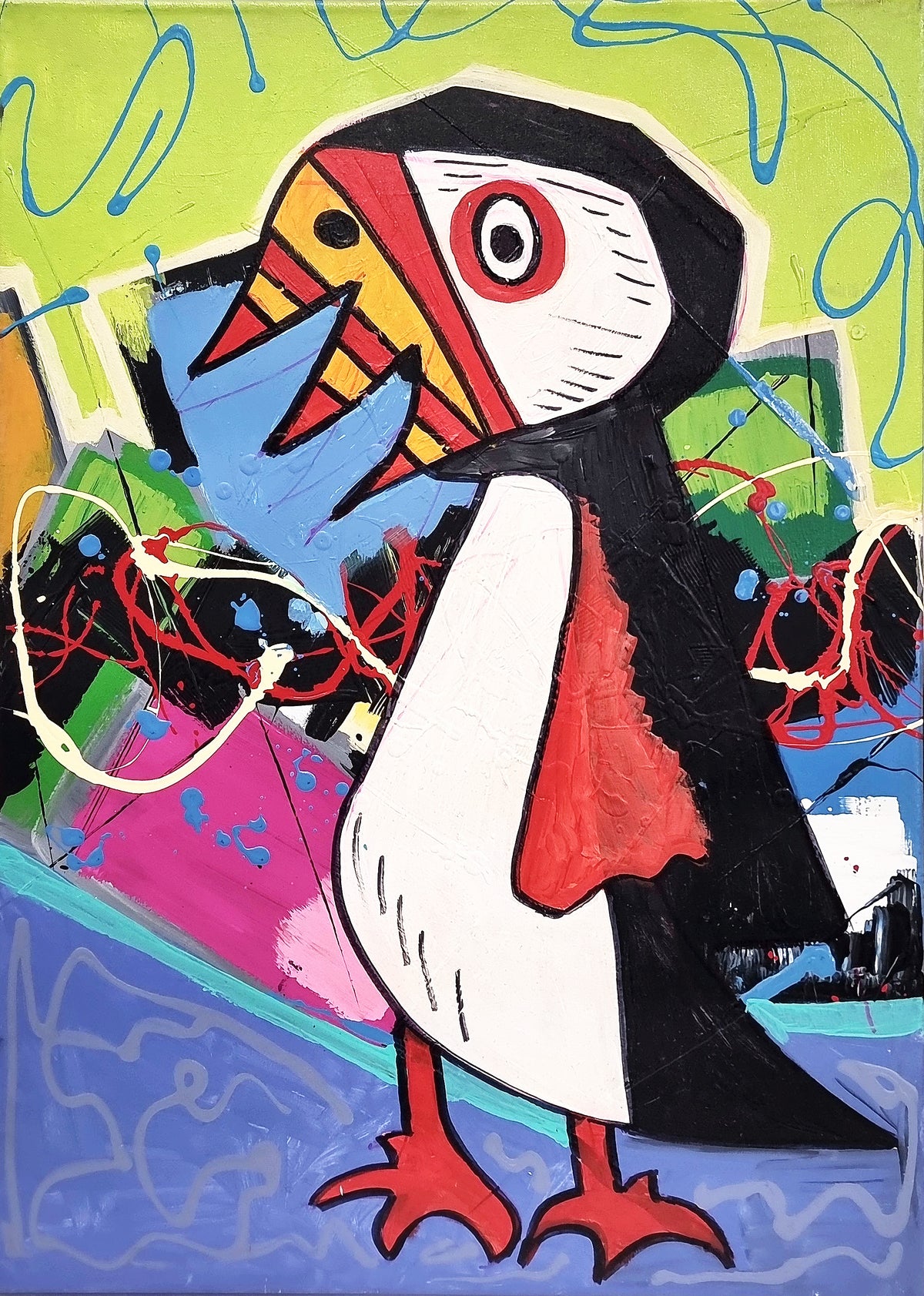 Pingüino Ravik, artwork by Raúl Blisniuk