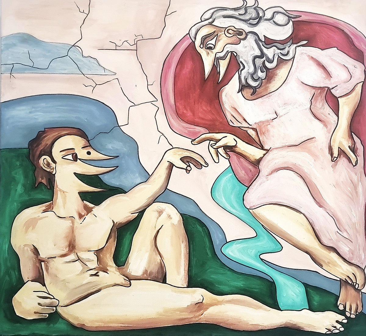 La Creación de Adán, artwork by Raúl Blisniuk