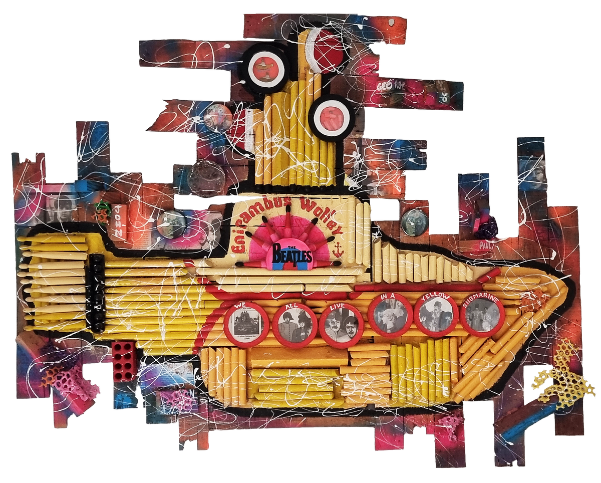 Submarino Amarillo, artwork by Raúl Blisniuk